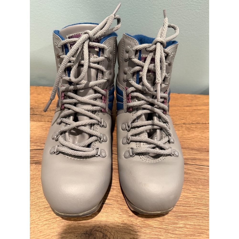 Merrell NNN Trakker Grey Blue Insulated Cross Country Ski Boots Women 7 Vintage